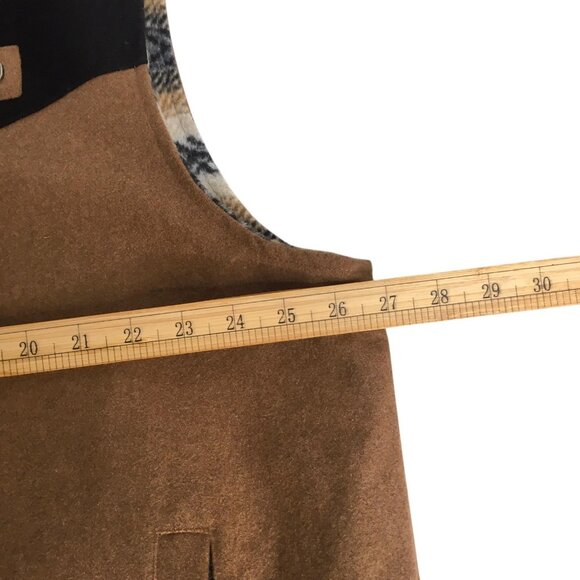 Cinch  Concealed Carry Vest Mens XXL Brown Black Wool Blend Western Aztec Lined - Picture 11 of 16